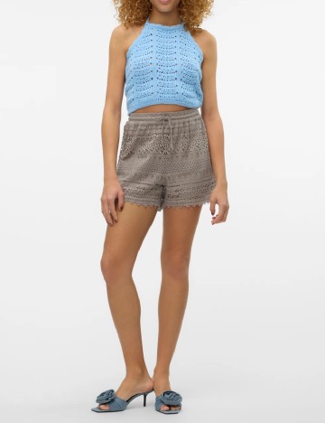 Pantaloni scurti Vero Moda, gri