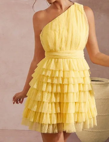 Rochie scurta SHEIN, galben
