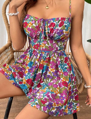Salopeta SHEIN, floral print