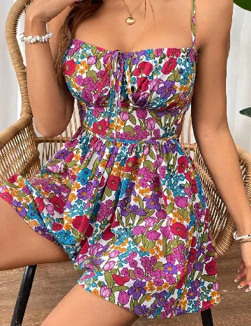 Salopeta SHEIN, floral print