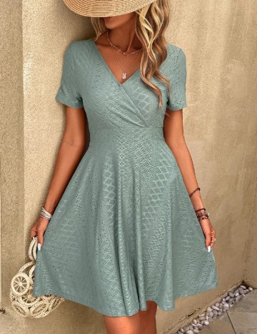 Rochie scurta SHEIN, verde