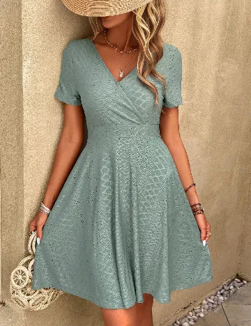 Rochie scurta SHEIN, verde