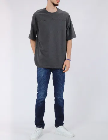 Tricou Jack&Jones, gri Gri