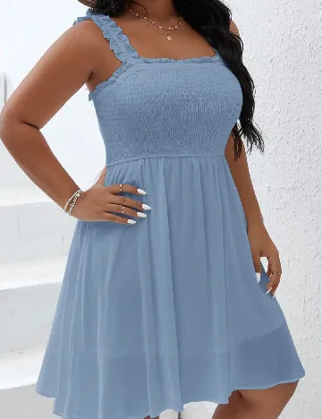 Rochie scurta SHEIN CURVE, albastru