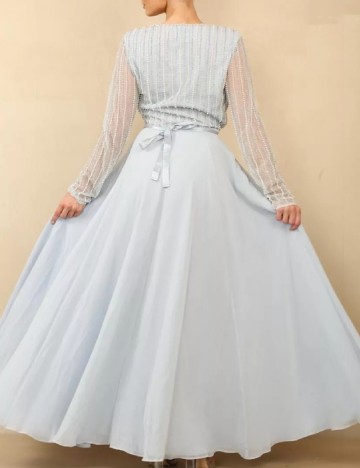 Rochie lunga ASOS, albastru