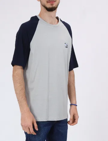 Tricou Jack&Jones, gri/bleumarin Gri