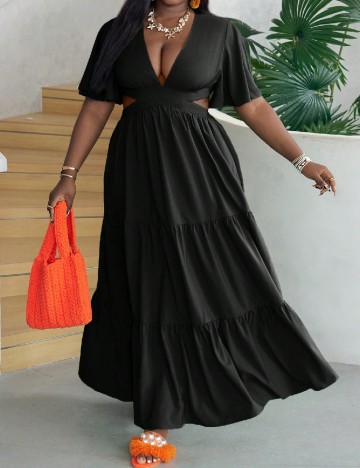 Rochie lunga SHEIN CURVE, negru