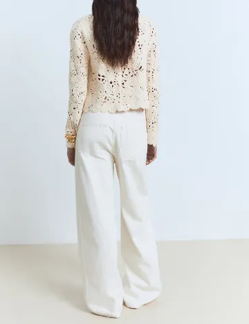Cardigan Mango, crem
