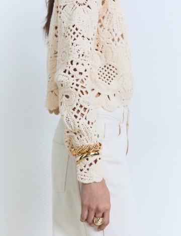 Cardigan Mango, crem