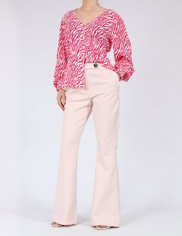 Pantaloni Coast, roz pal