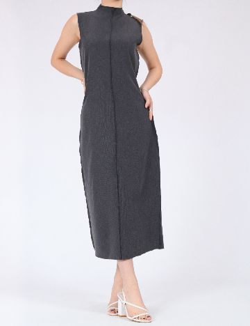 Rochie medie Jacqueline de Yong, gri