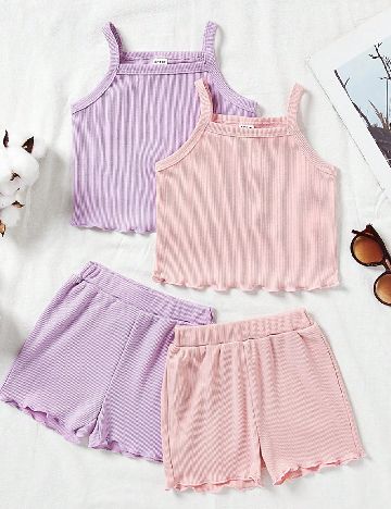 Set compleuri Shein Kids, mov/roz