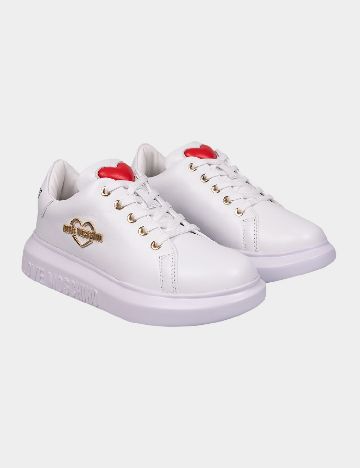Adidasi Love Moschino, alb