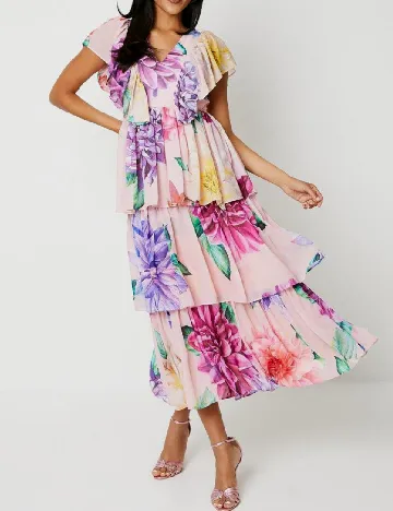 Rochie medie Coast, floral print Floral print