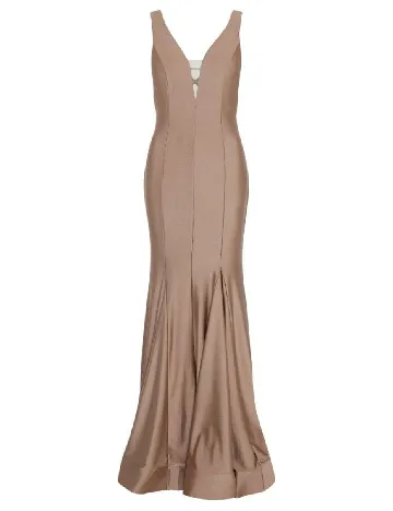 Rochie lunga Coast, roz pudra inchis