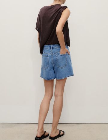 Pantaloni scurti Mango, albastru
