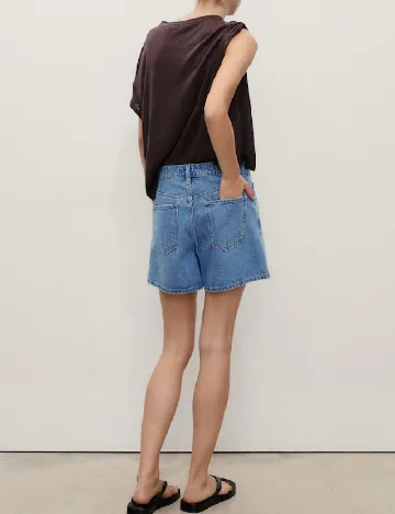 Pantaloni scurti Mango, albastru