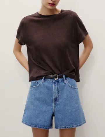 Pantaloni scurti Mango, albastru