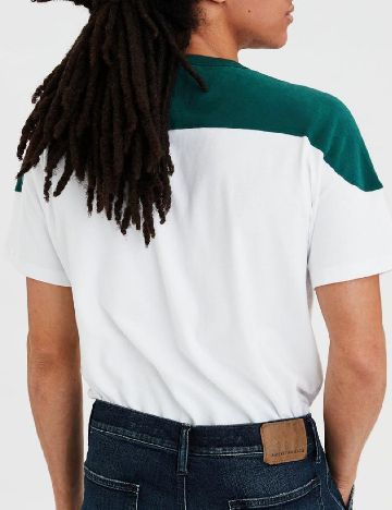 Tricou American Eagle, alb