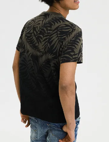 Tricou American Eagle, verde/negru