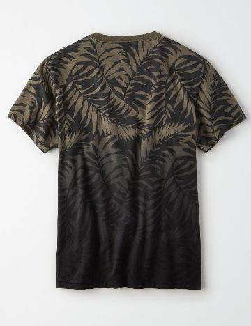 Tricou American Eagle, verde/negru