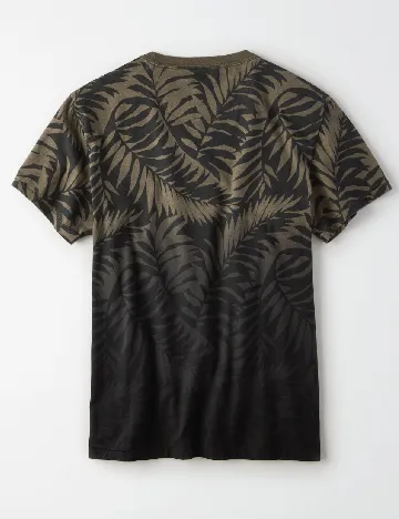 Tricou American Eagle, verde/negru