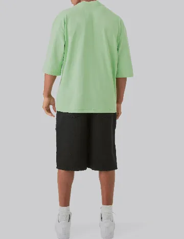 Tricou Oversize Boohoo MAN, verde