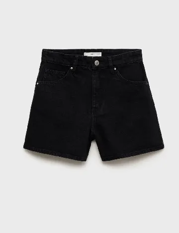 Pantaloni scurti Mango, negru Negru