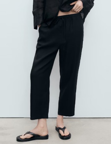 Pantaloni Mango, negru