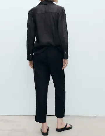 Pantaloni Mango, negru