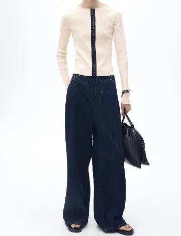 Cardigan Mango, crem