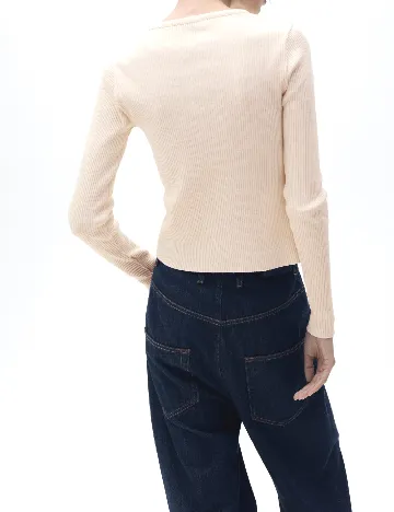 Cardigan Mango, crem