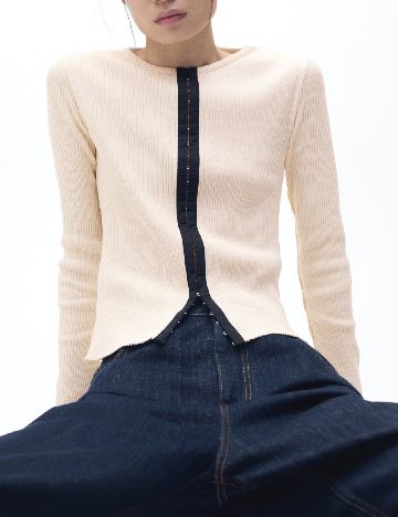 Cardigan Mango, crem