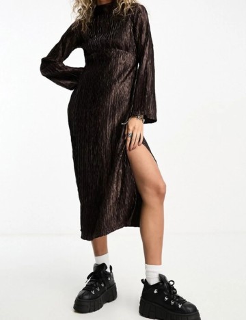 Rochie medie Native Youth, maro