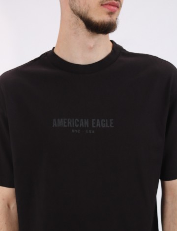 Tricou Oversize American Eagle, negru