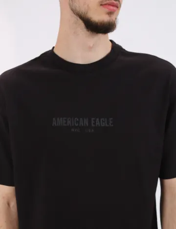 Tricou Oversize American Eagle, negru Negru