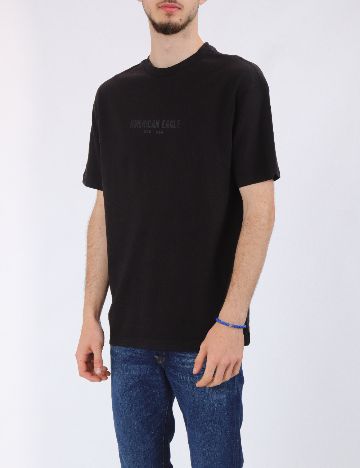 Tricou Oversize American Eagle, negru