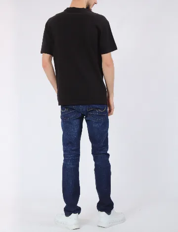 Tricou Oversize American Eagle, negru Negru