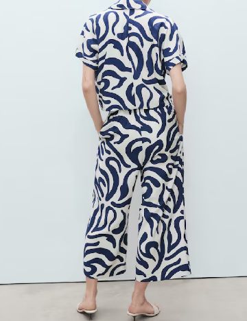 Pantaloni Mango, albastru