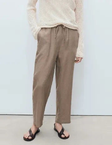 Pantaloni Mango, maro