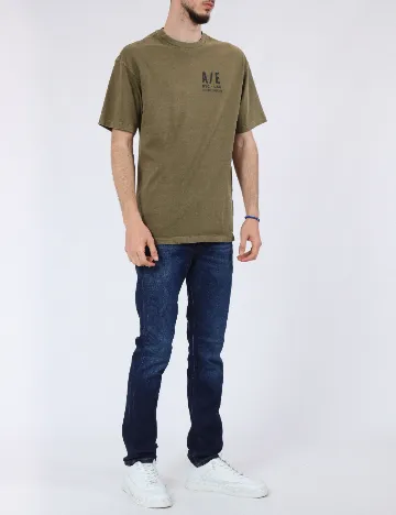 Tricou Oversize American Eagle, verde