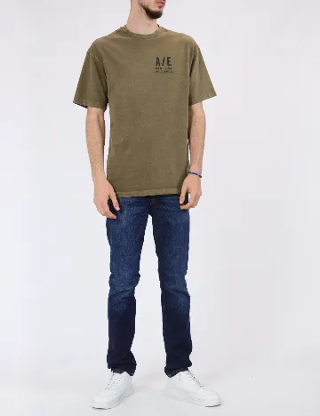 Tricou Oversize American Eagle, verde