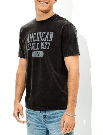 Tricou American Eagle, negru