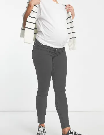 Blugi Asos Maternity, gri Gri