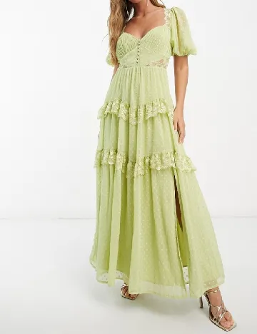 Rochie lunga ASOS, verde Verde