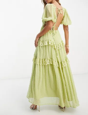 Rochie lunga ASOS, verde Verde