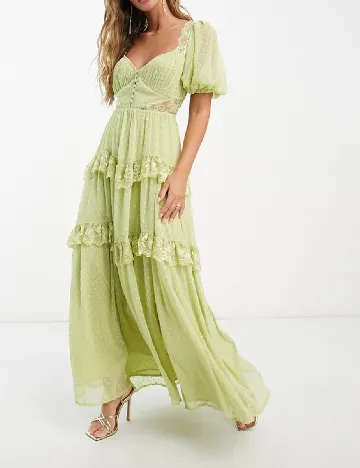 Rochie lunga ASOS, verde Verde