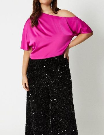 Bluza Coast Plus Size, magenta
