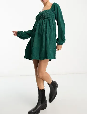 Rochie scurta Lola May, verde