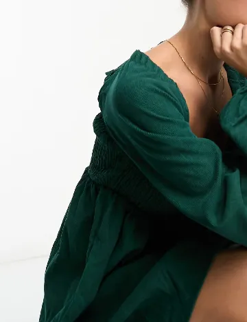 Rochie scurta Lola May, verde